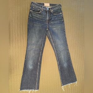 Everlane Dark Blue Raw Hem Jeans - size 26